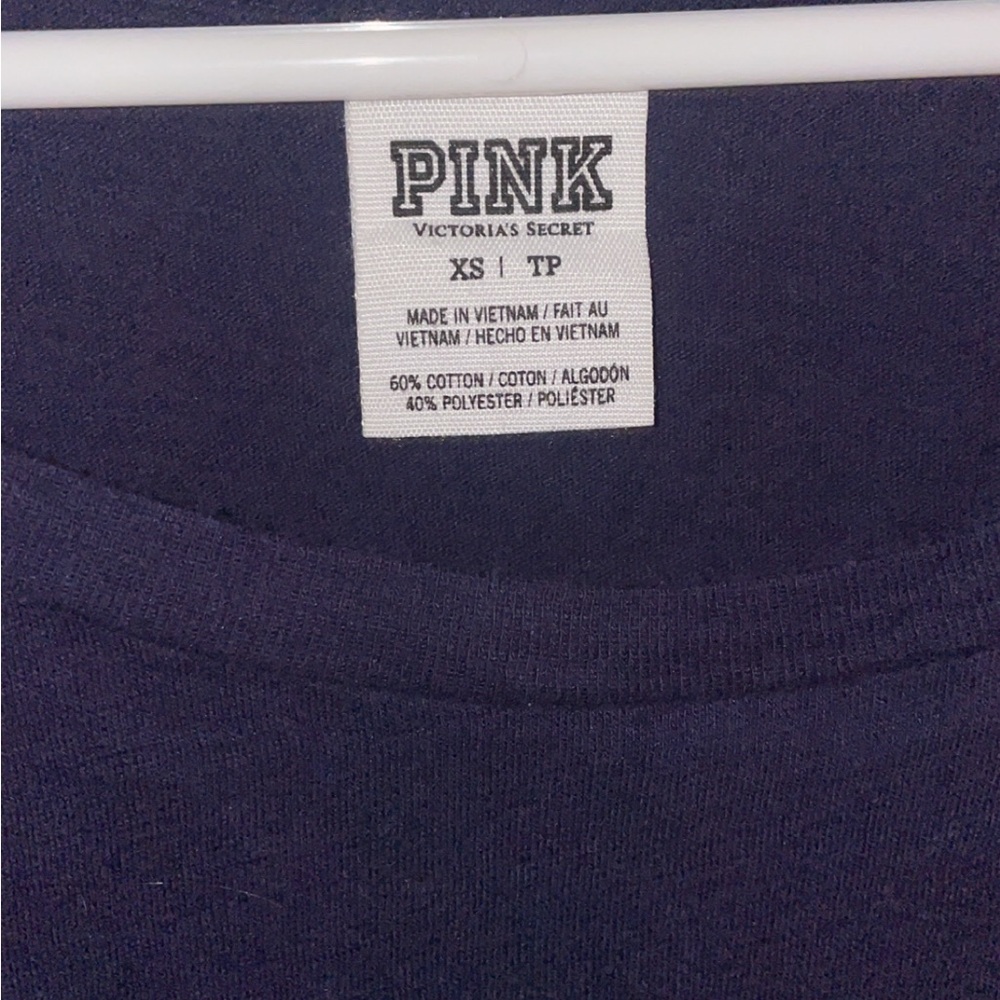 Victoria's Secret Pink Dark Blue Top - Picture 2 of 3